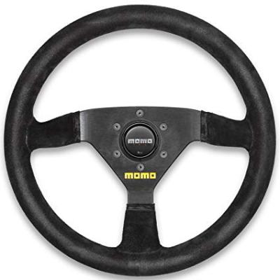 MOMO MOD.69 Steering Wheel 350mm Black Suede 3 spoke
